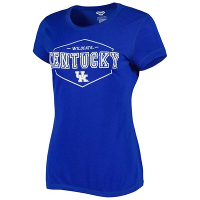 Shop Concepts Sport Royal/black Kentucky Wildcats Badge T-shirt & Flannel Pants Sleep Set