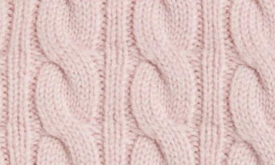 Shop Loveshackfancy Chapelle Crop Merino Wool Sweater In Rose Dust