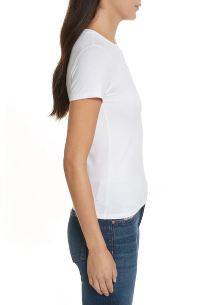 Shop Atm Anthony Thomas Melillo Stretch Pima Cotton Baby Tee In White