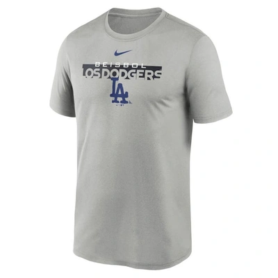 Shop Nike Gray Los Angeles Dodgers City Connect Legend Performance T-shirt