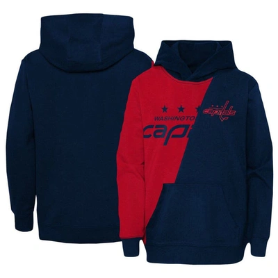 Outerstuff Preschool Red/navy Washington Capitals Unrivaled Pullover Hoodie In Red
