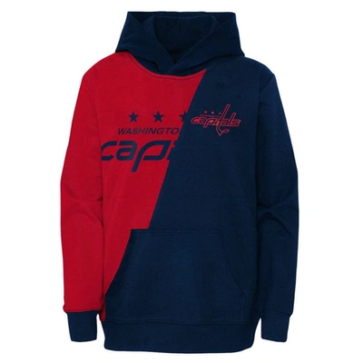 Outerstuff Preschool Red/navy Washington Capitals Unrivaled Pullover Hoodie In Red