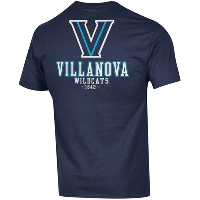 Shop Champion Navy Villanova Wildcats Stack 2-hit T-shirt