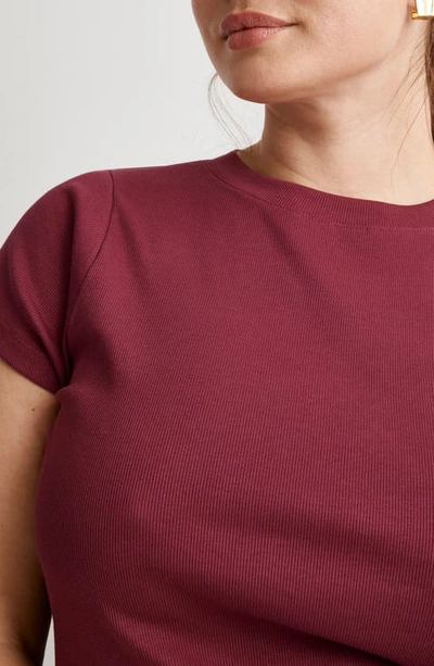 Shop Madewell Brightside T-shirt In Mulberry Wine