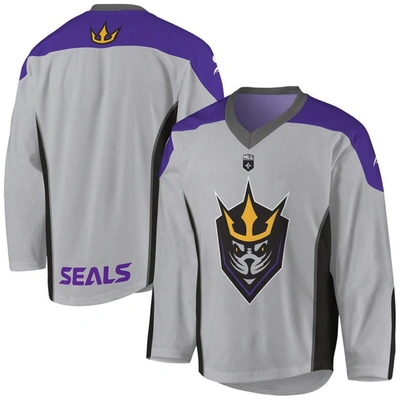 Shop Adpro Sports Youth Gray/purple San Diego Seals Replica Jersey