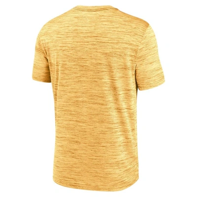 Shop Nike Gold Boston Red Sox City Connect Velocity Practice Performance T-shirt