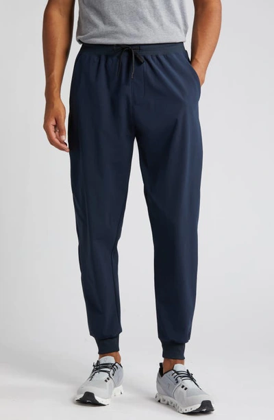 Shop Zella Tricot Performance Joggers In Navy Eclipse