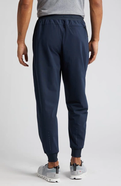 Shop Zella Tricot Performance Joggers In Navy Eclipse