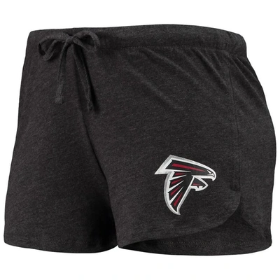 Shop Concepts Sport Black Atlanta Falcons Meter Knit Long Sleeve Raglan Top & Shorts Sleep Set