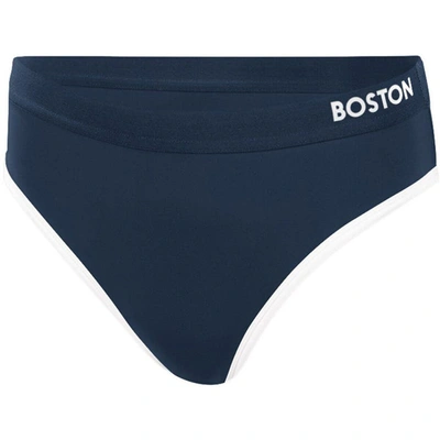 Shop G-iii 4her By Carl Banks Navy Boston Red Sox Southpaw Bikini Bottom