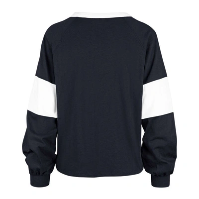 Shop 47 '  Navy Michigan Wolverines Upside Rhea Raglan Long Sleeve T-shirt