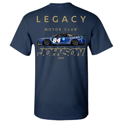 Shop Legacy Motor Club Team Collection Navy Jimmie Johnson 2023 #84 Carvana T-shirt