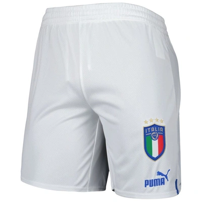 Shop Puma White Italy National Team Replica Drycell Shorts