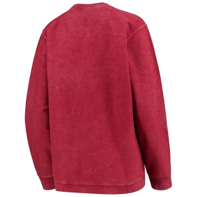 Shop Pressbox Cardinal Iowa State Cyclones Comfy Cord Vintage Wash Basic Arch Pullover Sweatshirt