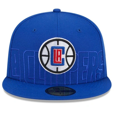 Shop New Era Royal La Clippers 2023 Nba Draft 59fifty Fitted Hat