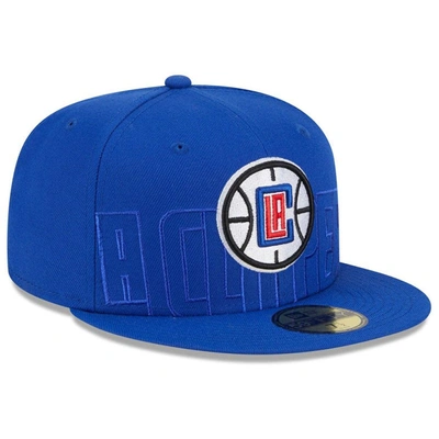 Shop New Era Royal La Clippers 2023 Nba Draft 59fifty Fitted Hat