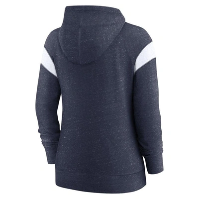 Shop Nike College Navy/white Seattle Seahawks Plus Size Monaco Full-zip Lightweight Hoodie