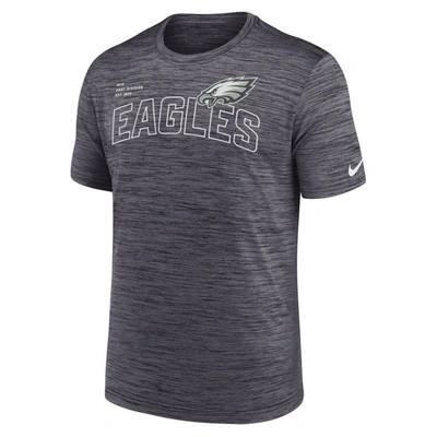 Shop Nike Black Philadelphia Eagles Velocity Arch Performance T-shirt
