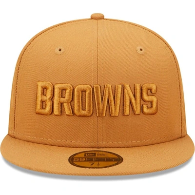 Shop New Era Brown Cleveland Browns Team Color Pack 59fifty Fitted Hat