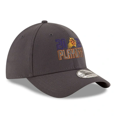 Shop New Era Gray Phoenix Suns 2022 Nba Playoffs Bubble Letter 39thirty Flex Hat