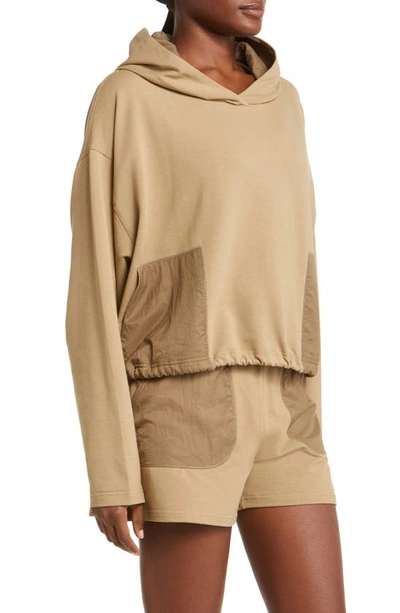 Shop Outdoor Voices Boxy Hoodie In Elmwood