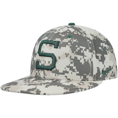 Shop Nike Camo Michigan State Spartans Aero True Baseball Performance Fitted Hat