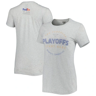 Shop Imperial Gray Fedex St. Jude Championship Playoffs Start Here Tri-blend T-shirt