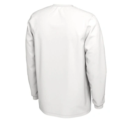 Shop Jordan Brand White Georgetown Hoyas 2023 On Court Bench Long Sleeve T-shirt