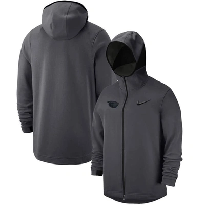 Shop Nike Anthracite Oregon State Beavers Tonal Showtime Full-zip Hoodie Jacket