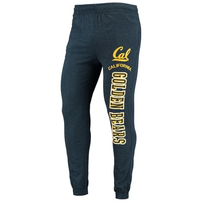 Shop Concepts Sport Navy/heather Charcoal Cal Bears Meter Long Sleeve Hoodie T-shirt & Jogger Pajama Set
