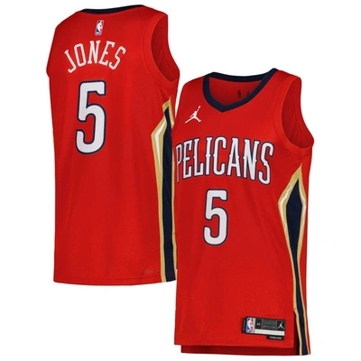 Shop Jordan Brand Unisex  Herbert Jones Red New Orleans Pelicans Swingman Jersey