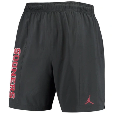 Shop Jordan Brand Anthracite Oklahoma Sooners Practice Shorts