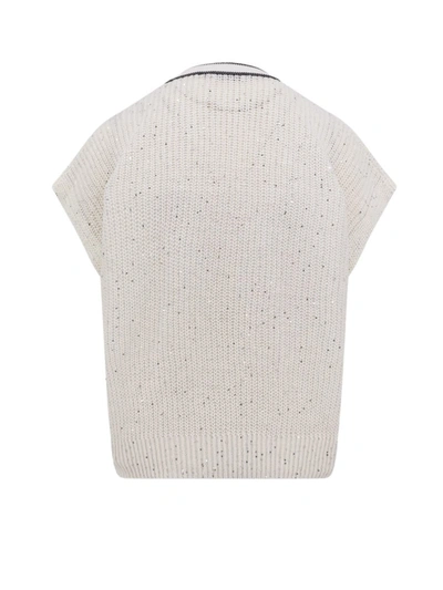 Shop Brunello Cucinelli Sweater In White