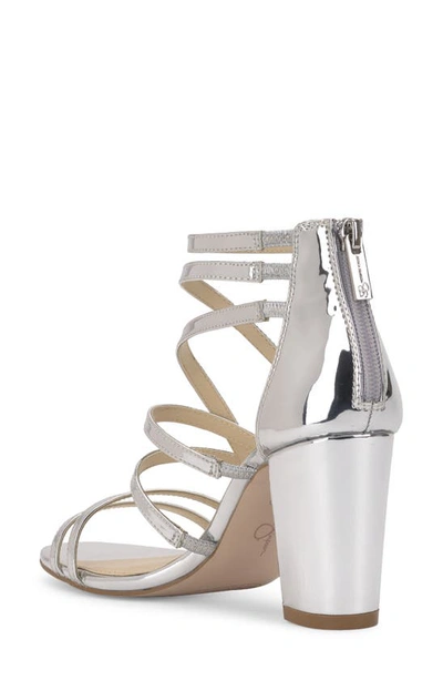 Shop Jessica Simpson Stassey Cage Sandal In Silver