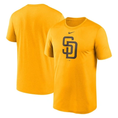 Shop Nike Gold San Diego Padres New Legend Logo T-shirt
