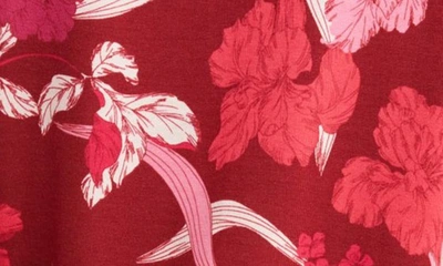 Shop Nordstrom Moonlight Eco Knit Pajamas In Red Velvet Lisolette Flora