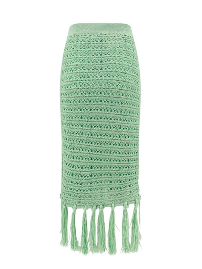 Shop Erika Cavallini Skirt In Green