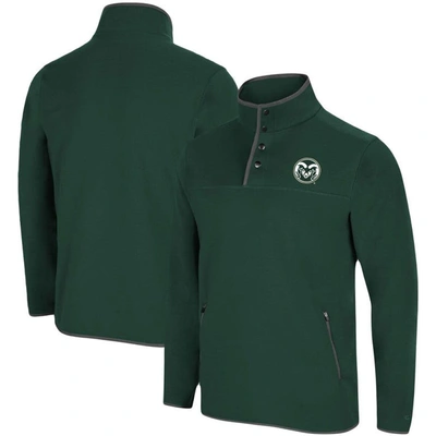 Shop Colosseum Green Colorado State Rams Rebound Snap Pullover Jacket