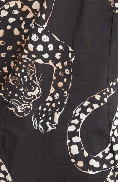 Desmond & Dempsey Print Cotton Short Pajamas In Jag Navy