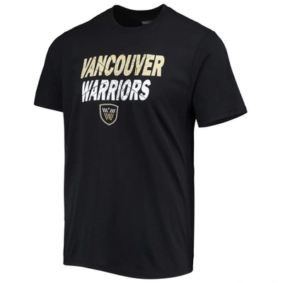 Shop Levelwear Black Vancouver Warriors Team Logo Thrive T-shirt