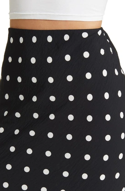 Shop Madewell The Layton Midi Slip Skirt In True Black