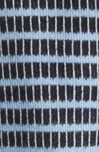 Shop Ted Baker Waylen Stripe Wool Blend Sweater In Navy