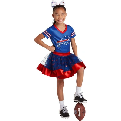 Shop Jerry Leigh Girls Youth Royal Buffalo Bills Tutu Tailgate Game Day V-neck Costume