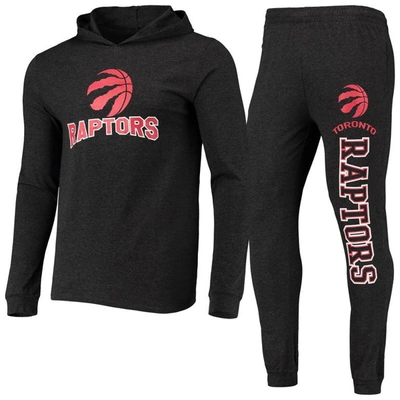 Shop Concepts Sport Black Toronto Raptors Pullover Hoodie & Pants Sleep Set