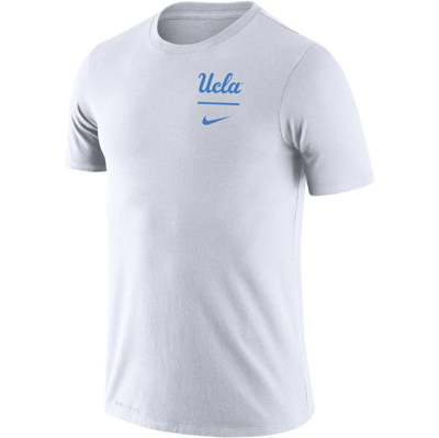 Shop Nike White Ucla Bruins Logo Stack Legend Performance T-shirt