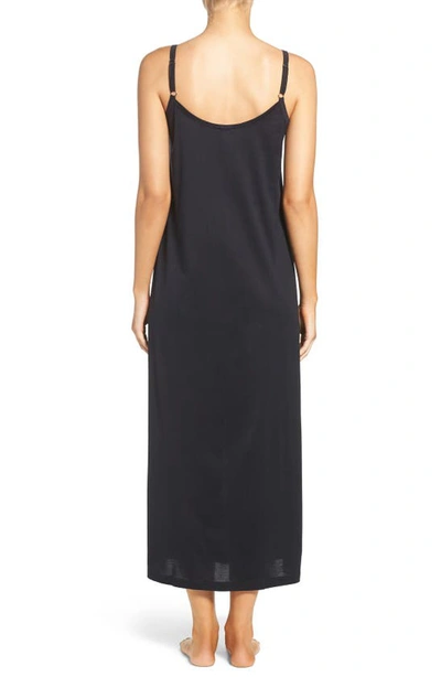 Hanro Juliet Long Chemise Gown In Black