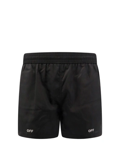 Shop Off-white Swim Trunk In Black