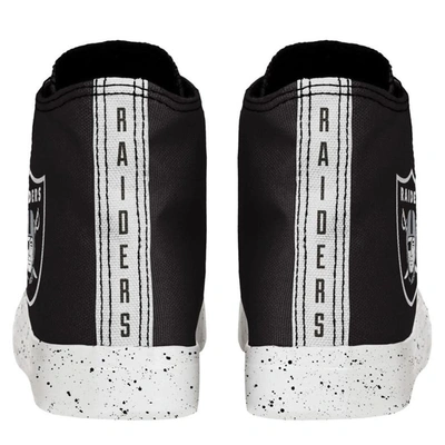 Shop Foco Las Vegas Raiders Paint Splatter High Top Sneakers In Black