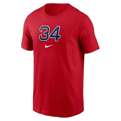 Shop Nike David Ortiz Red Boston Red Sox 2022 Hall Of Fame Essential T-shirt