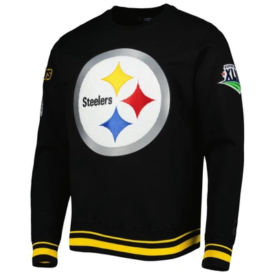 Shop Pro Standard Black Pittsburgh Steelers Super Bowl Xliii Mash Up Pullover Sweatshirt